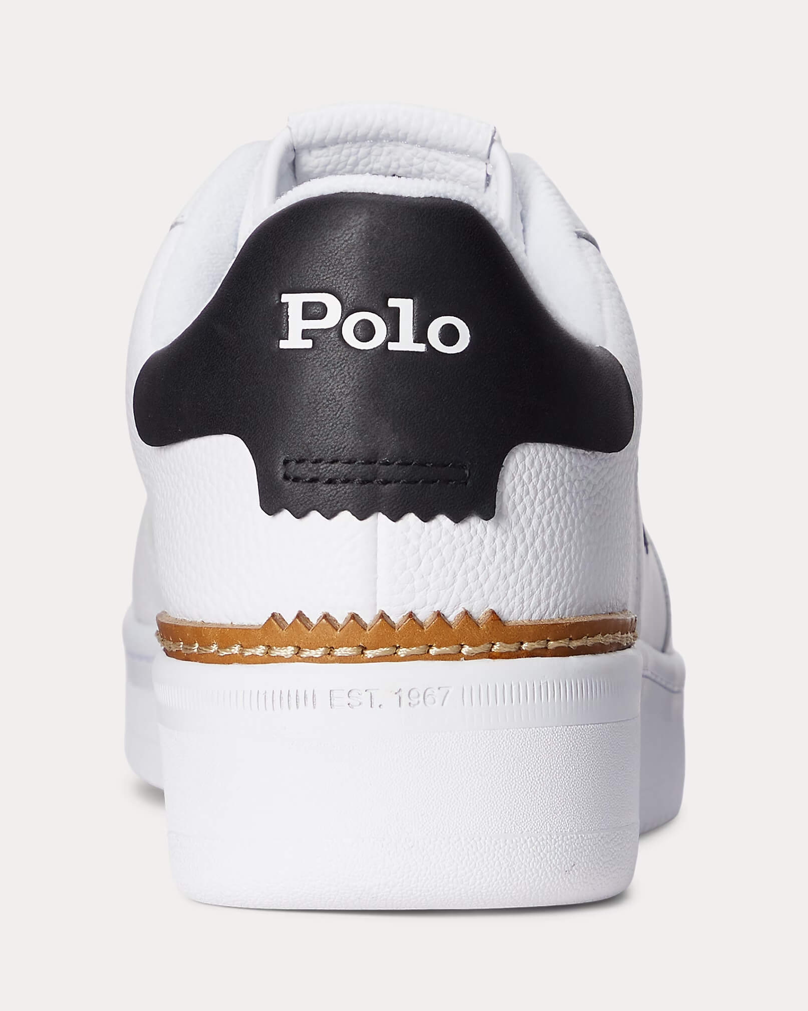 Polo Ralph Lauren Miesten Kengät, MASTERS CRT-SNEAKERS-LOW TOP LACE BLACK WHITE Valkoinen