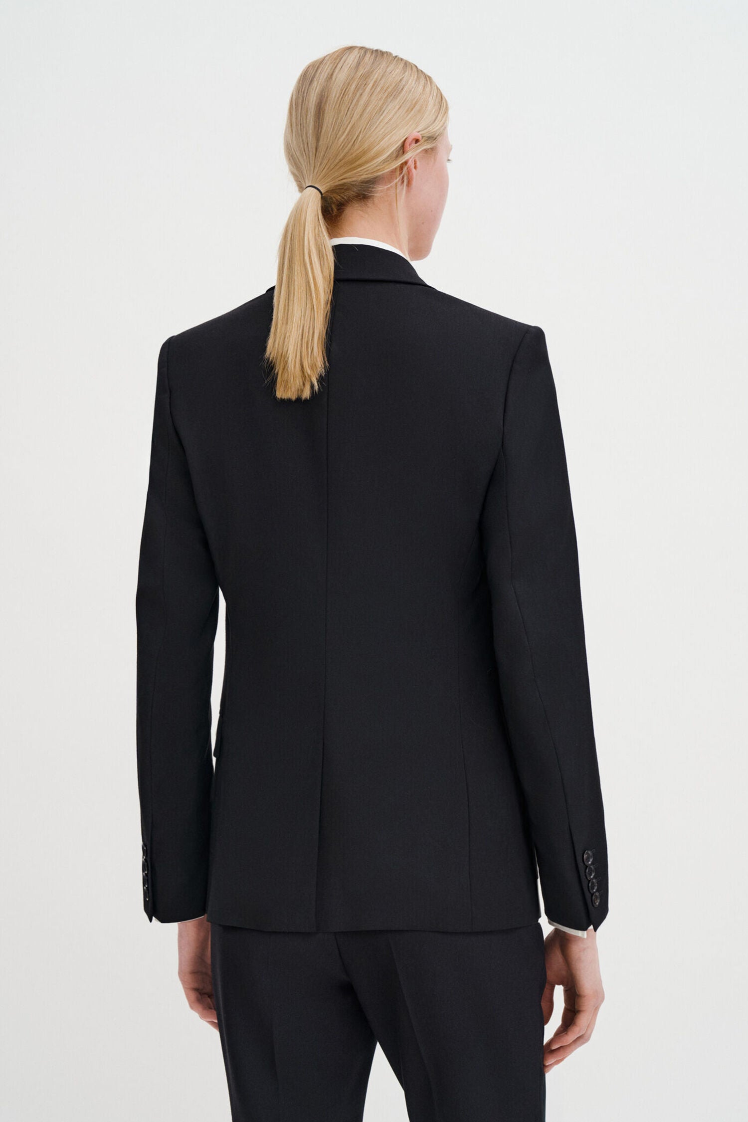 Filippa K naisten bleiseri Sasha Cool Wool Blazer, musta