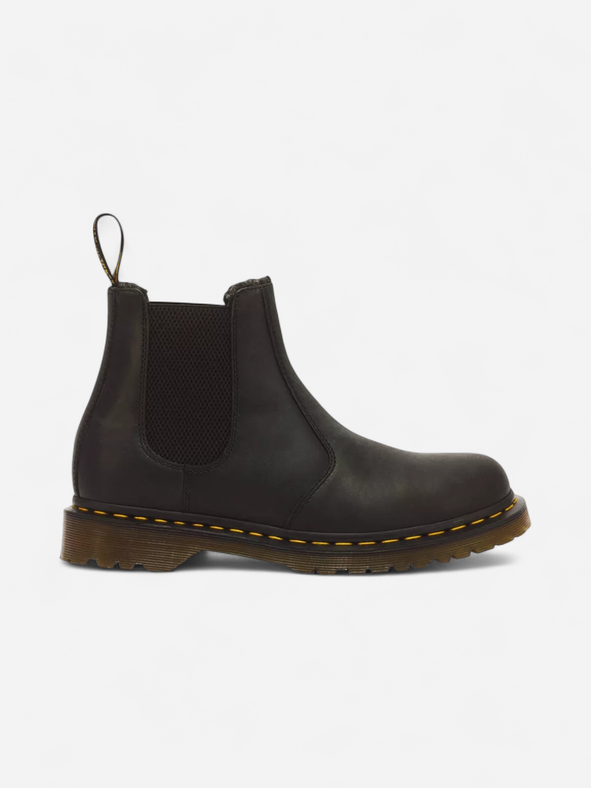 Dr. Martens miesten nilkkurit 2976 Faux Fur Lined Grizzly Leather Chelsea, musta - Kekäle.fi