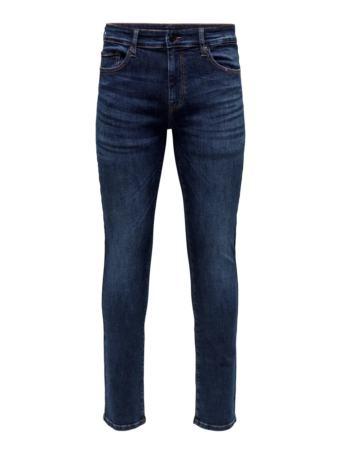 Only and Sons miesten farkut Loom Slim 6749, Dark Blue Denim