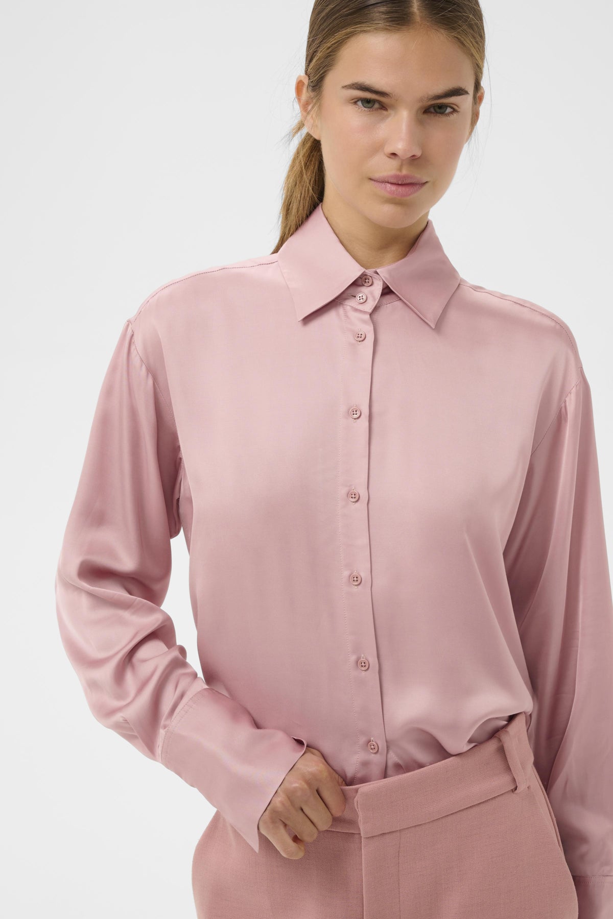 Inwear naisten paitapusero PaulineIW Shirt, Pale Mauve