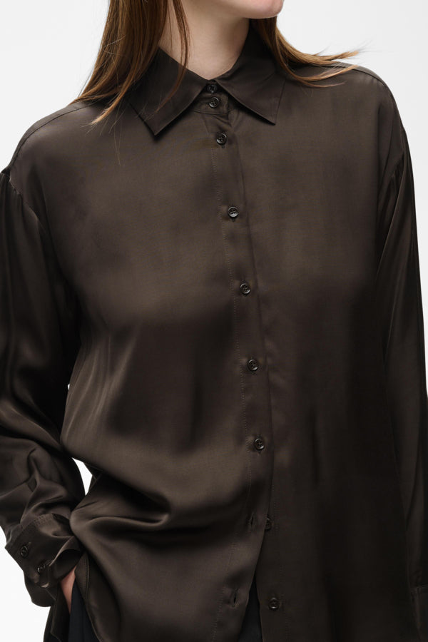 InWear naisten paitapusero PaulineIW, Chocolate Brown
