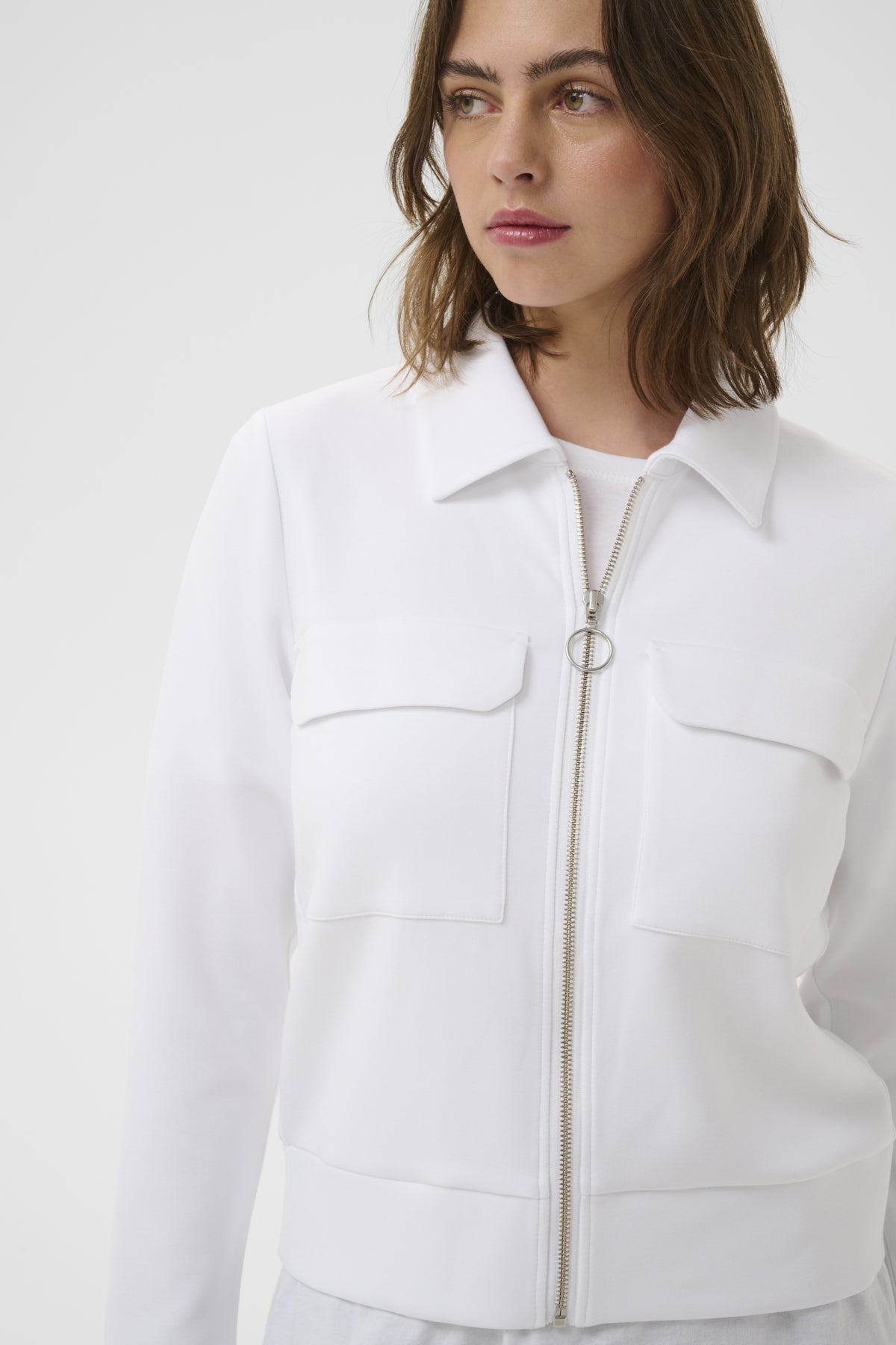 Inwear naisten takki BecaIW Cardigan, Pure White