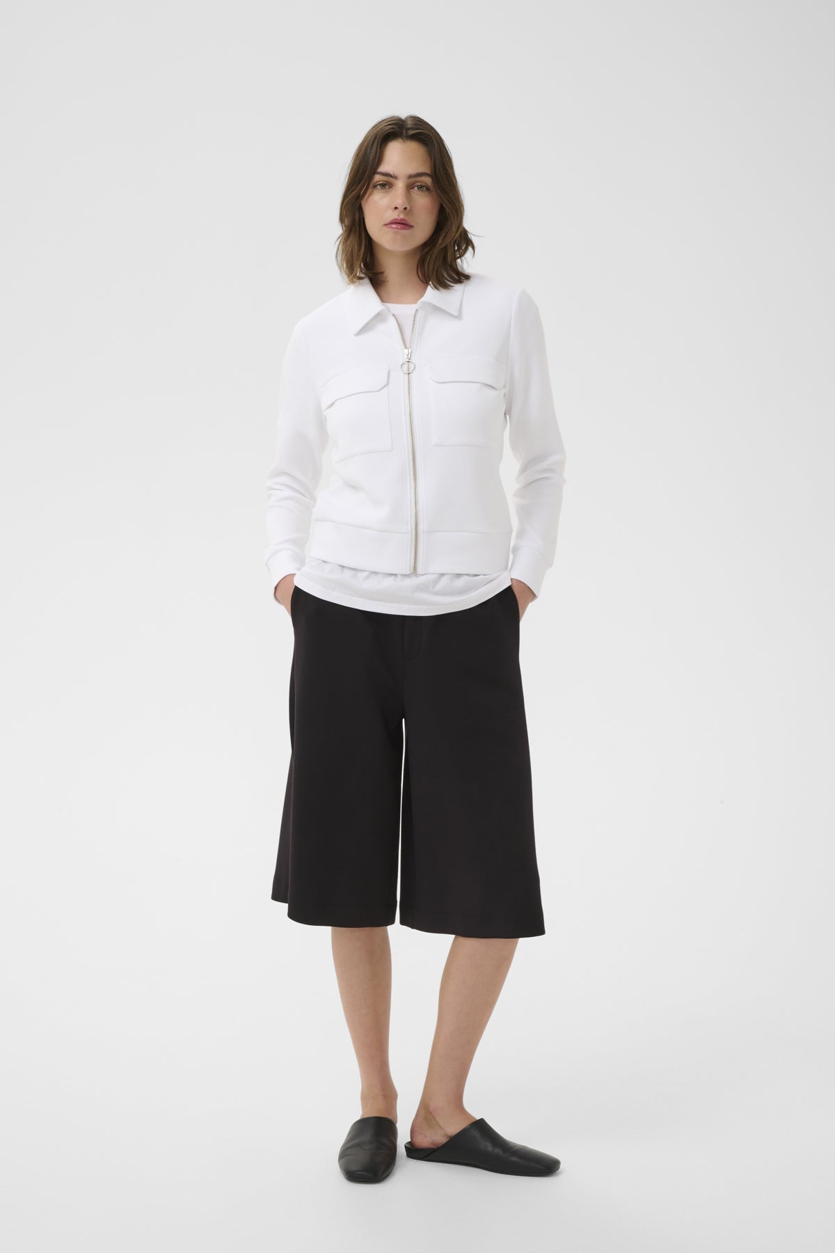 Inwear naisten takki BecaIW Cardigan, Pure White