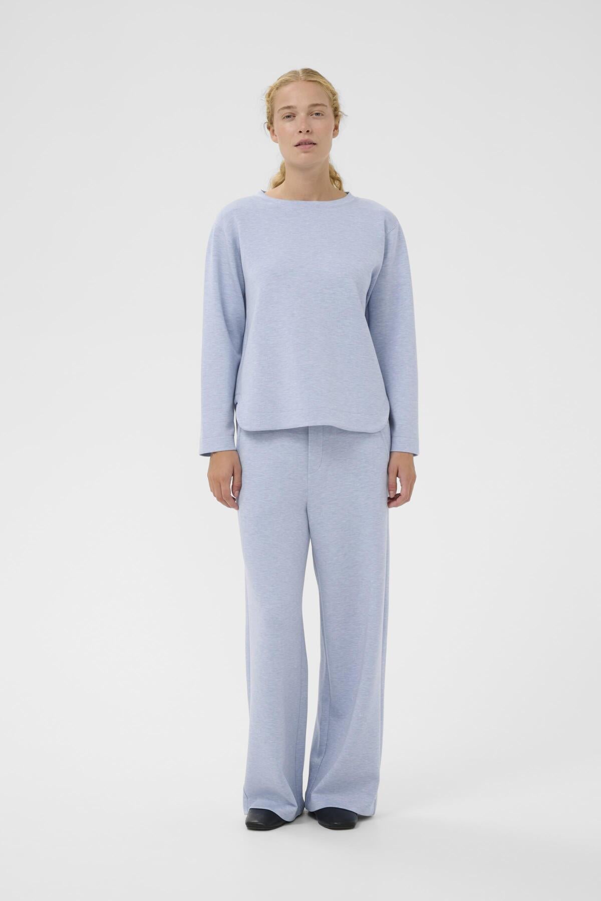 Inwear naisten collegepaita GincentIW Melange Crewneck, Endless Sky Melange