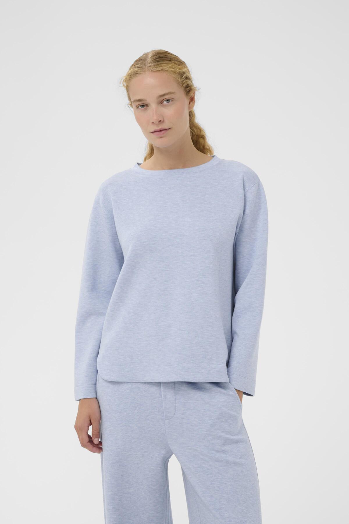 Inwear naisten collegepaita GincentIW Melange Crewneck, Endless Sky Melange