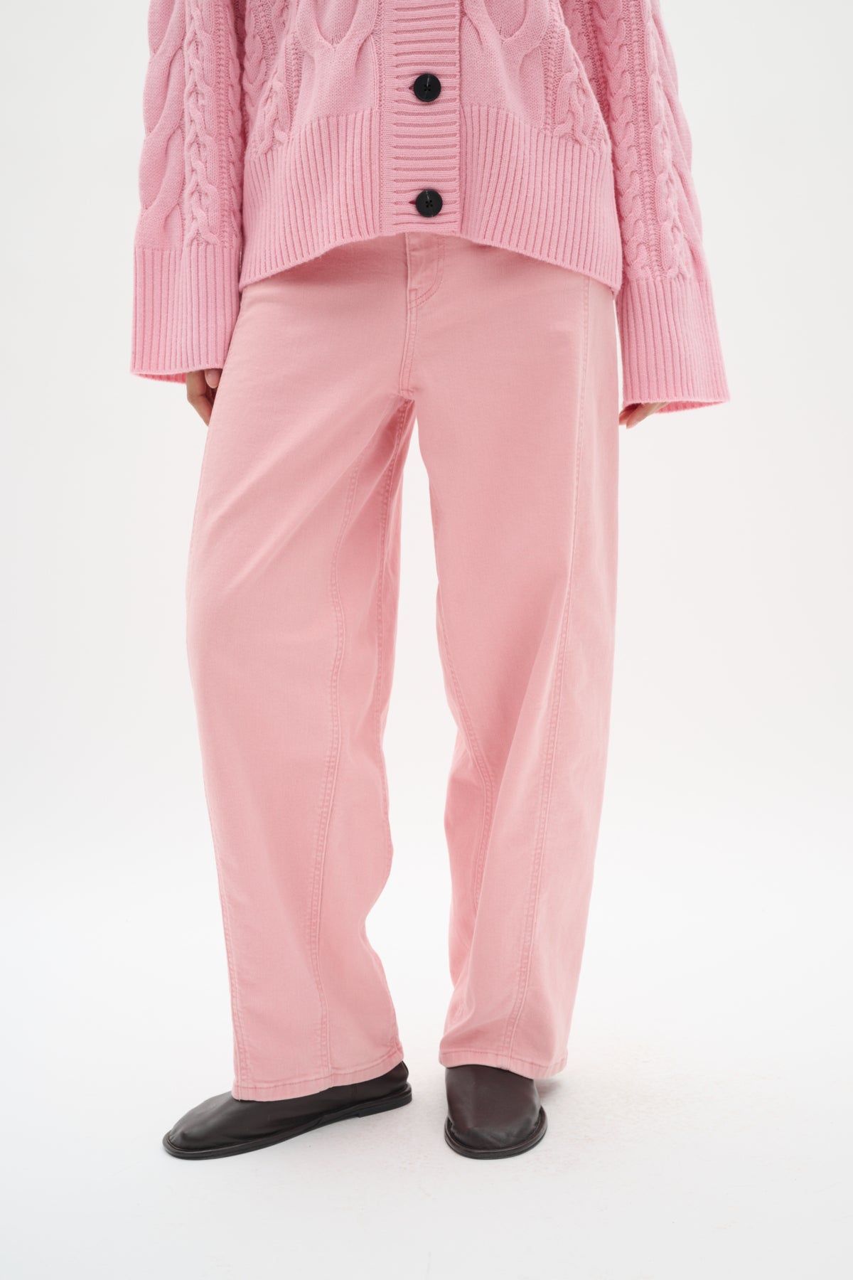 Inwear naisten farkut MORIEIW Barrel Jeans, Pale Pink