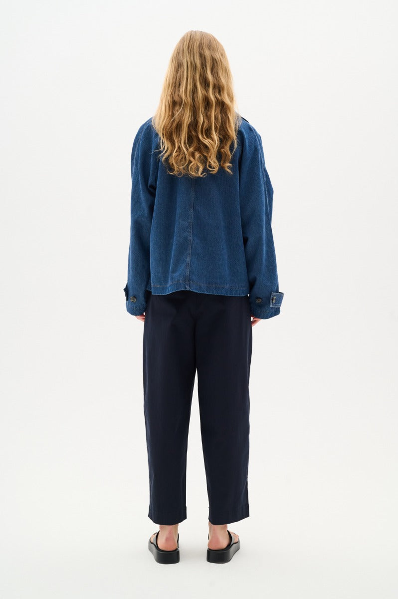 Inwear naisten takki, MABLEIW MINONA SHORT COAT Dark Blue Denim