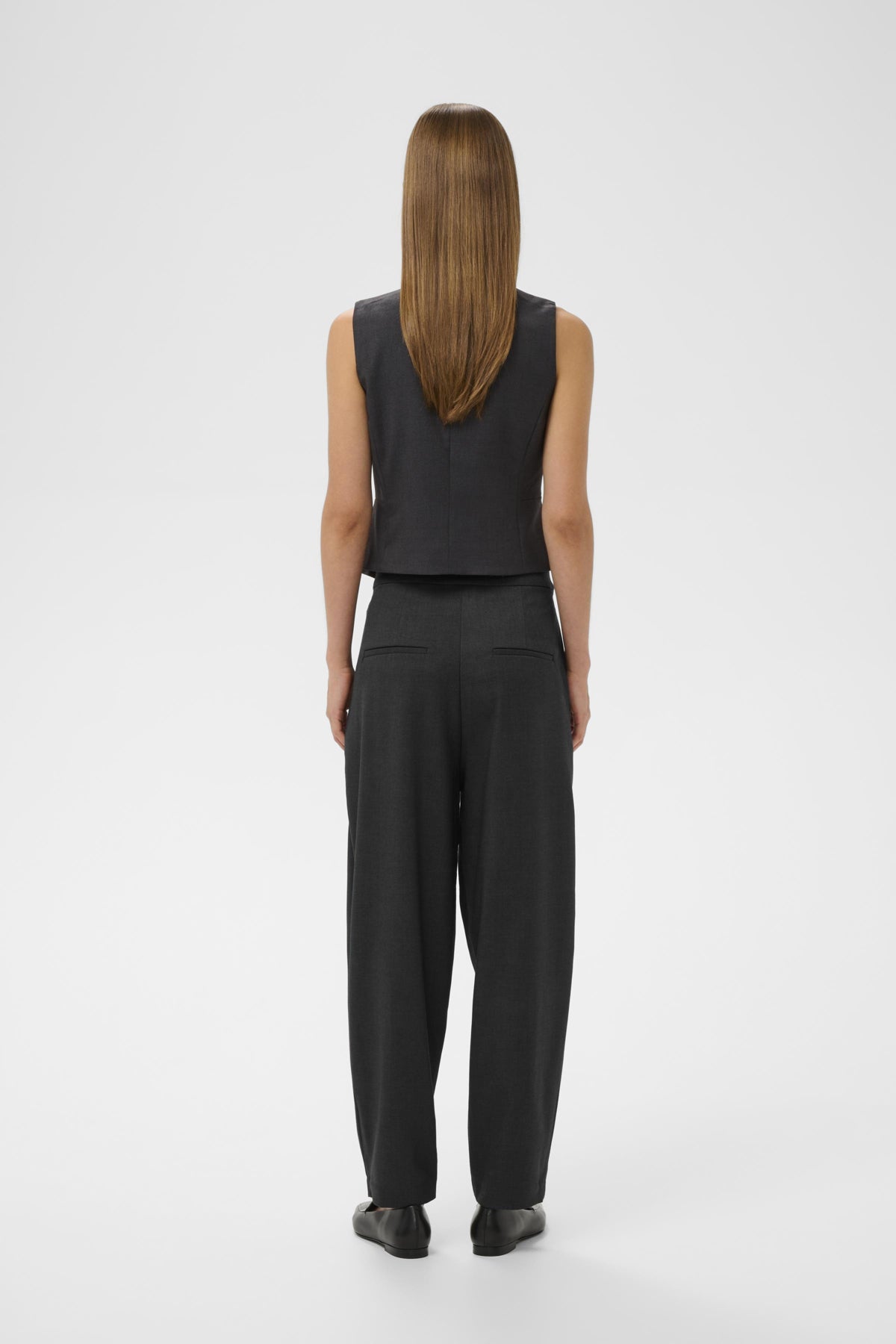 InWear naisten housut YuktaIW, medium grey melange