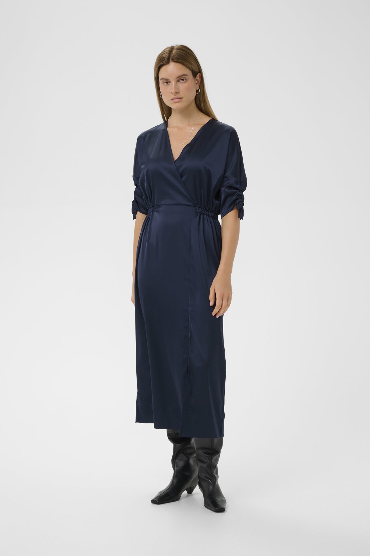Inwear mekko LakeIW Fake Wrap Dress, Midnight Magic