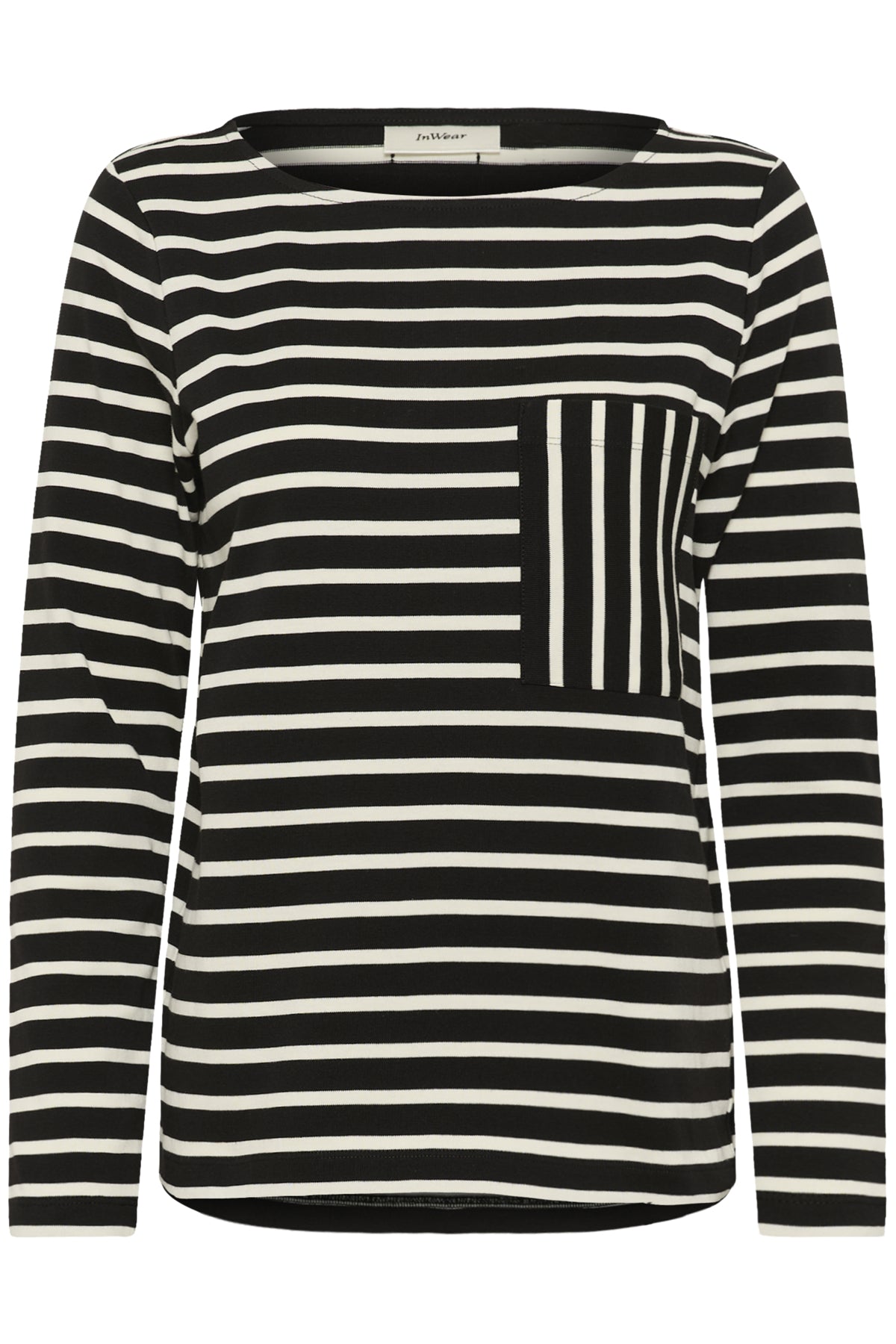Inwear naisten paita DellaIW T-Shirt, Black / Whisper White Str