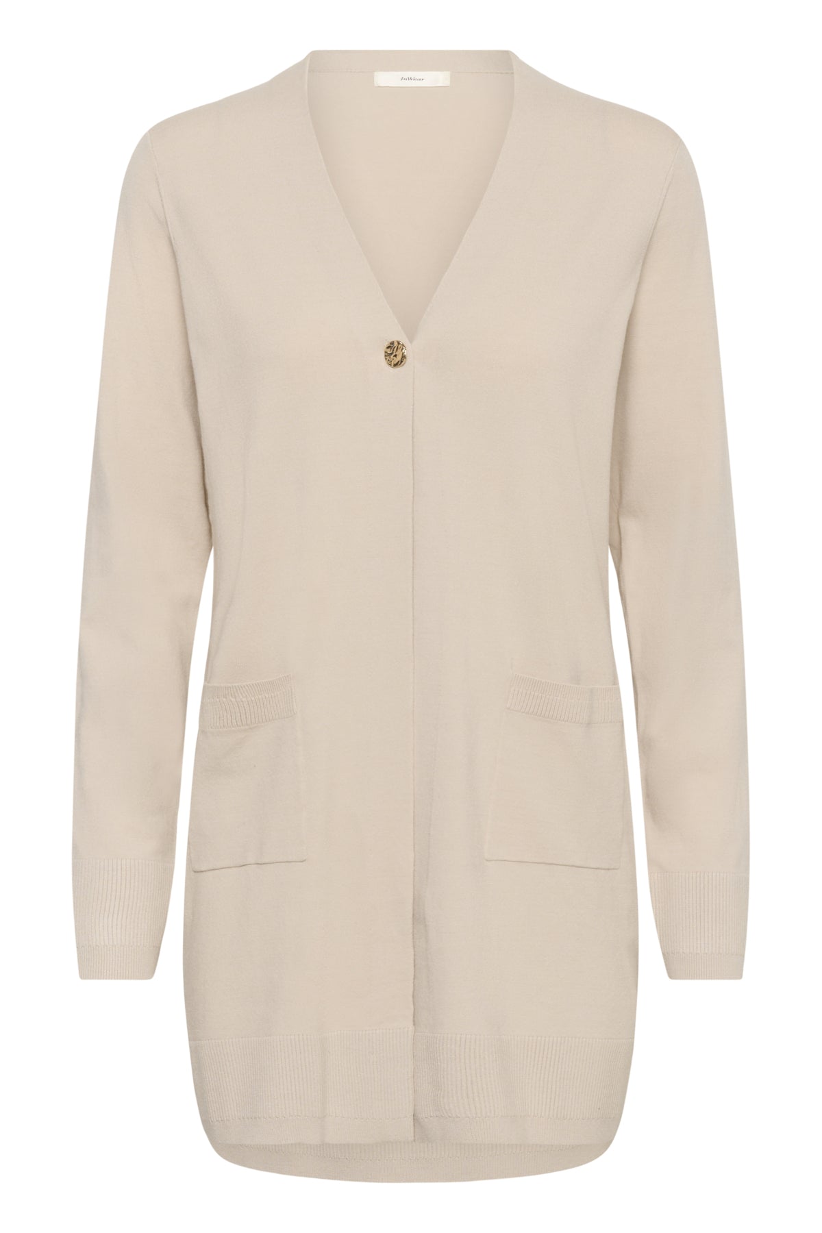 Inwear naisten neuletakki Mikoiw Core Long Cardigan, Haze