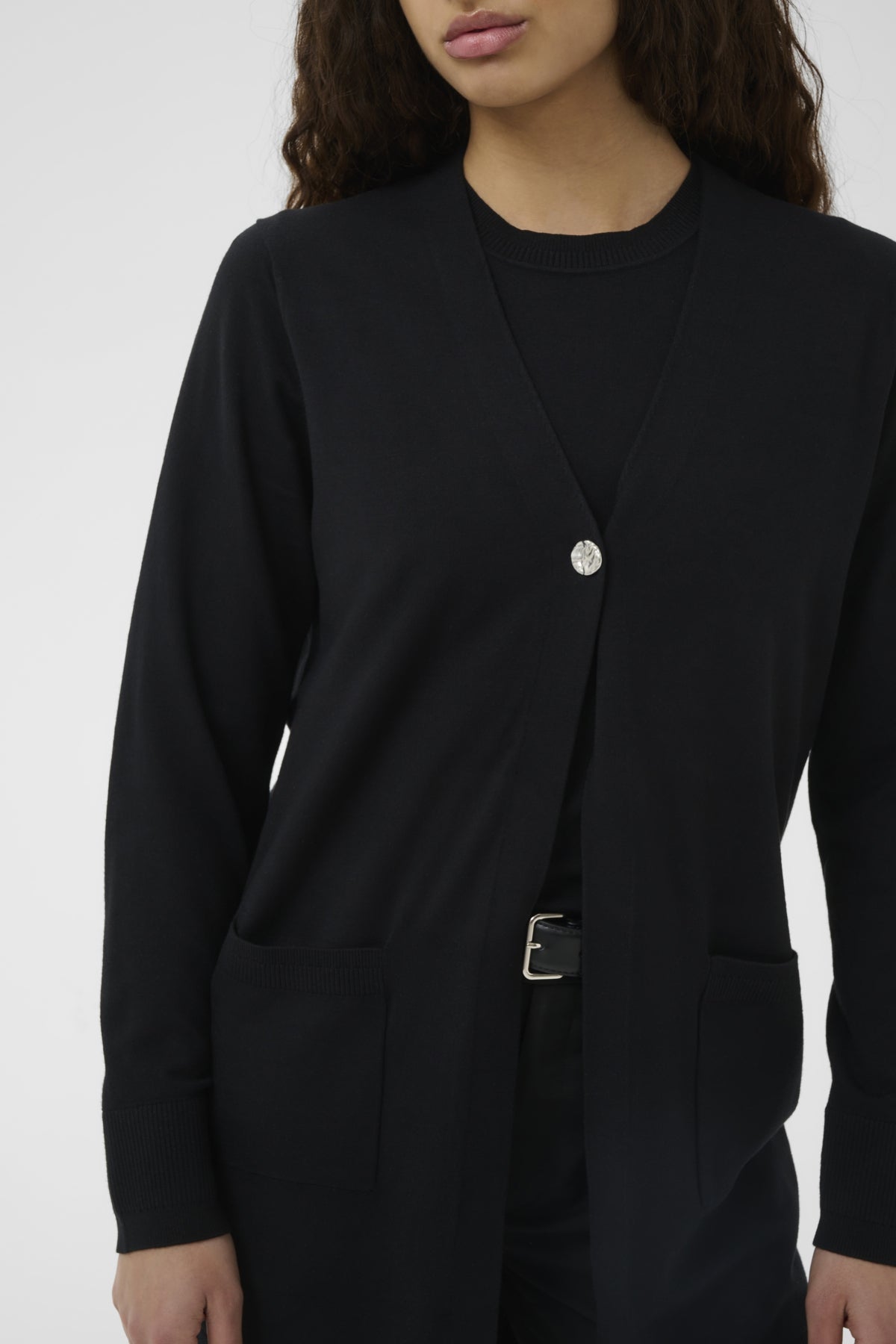 Inwear naisten neuletakki Mikoiw Core Long Cardigan, musta