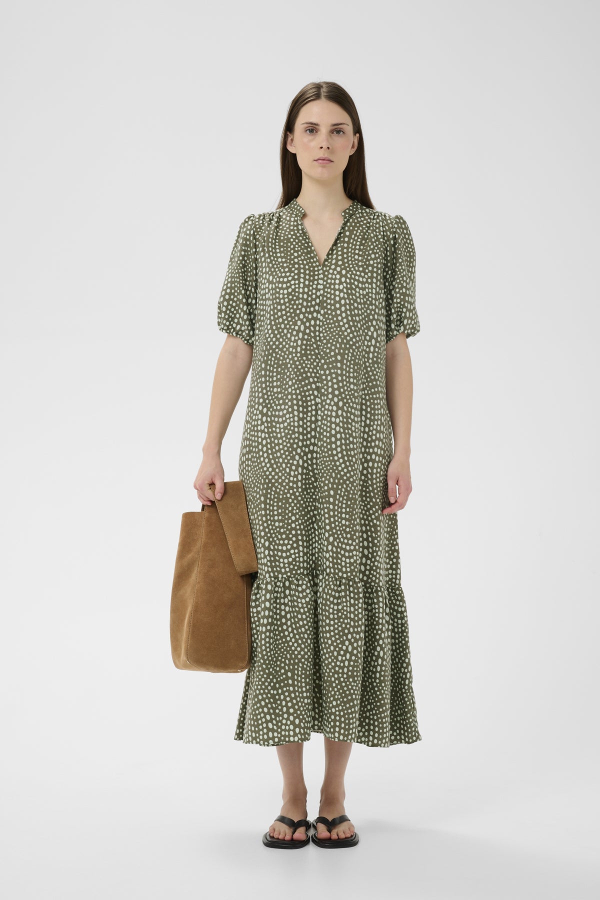 Inwear mekko LibertyIW Dress, Green Faded Dot