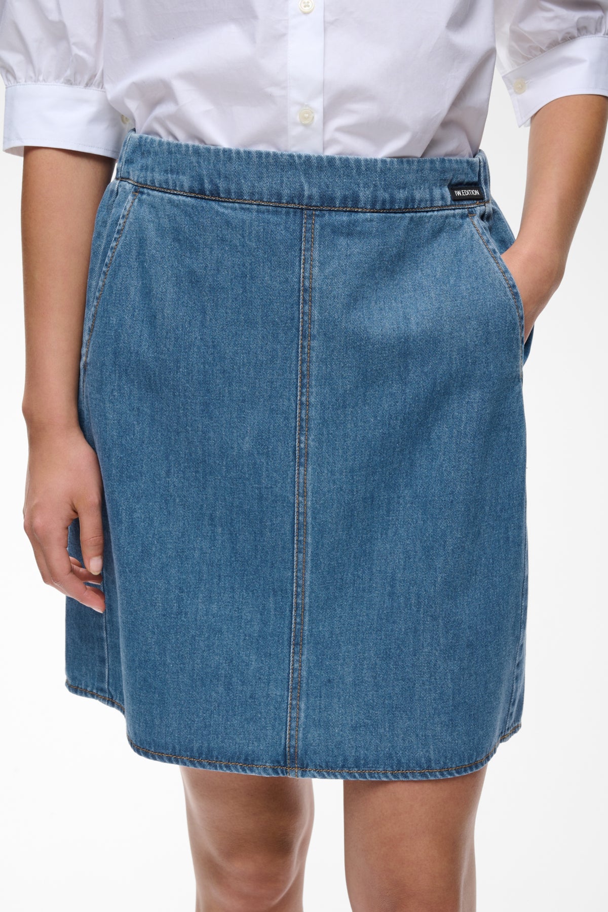 InWear naisten farkkuhame Glenniw Skirt, Faded Blue