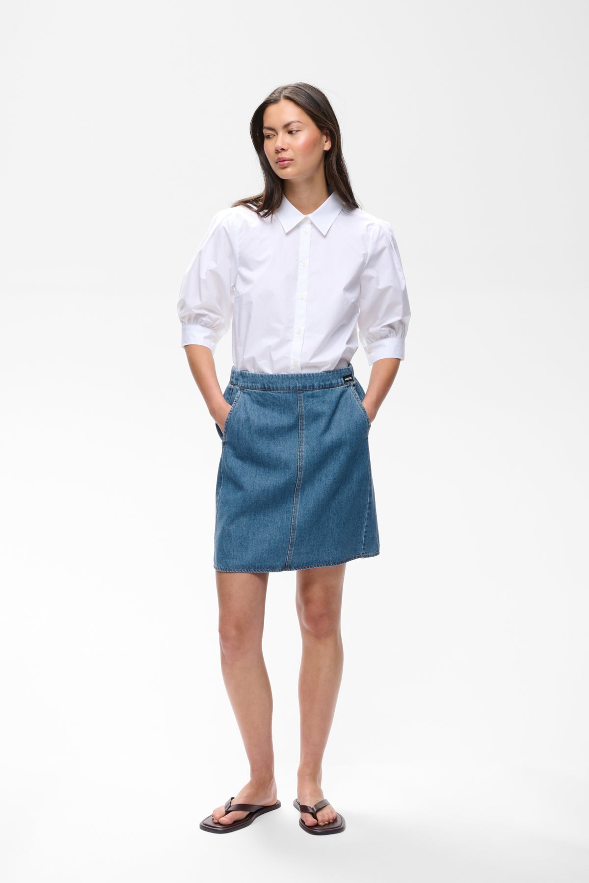 InWear naisten farkkuhame Glenniw Skirt, Faded Blue