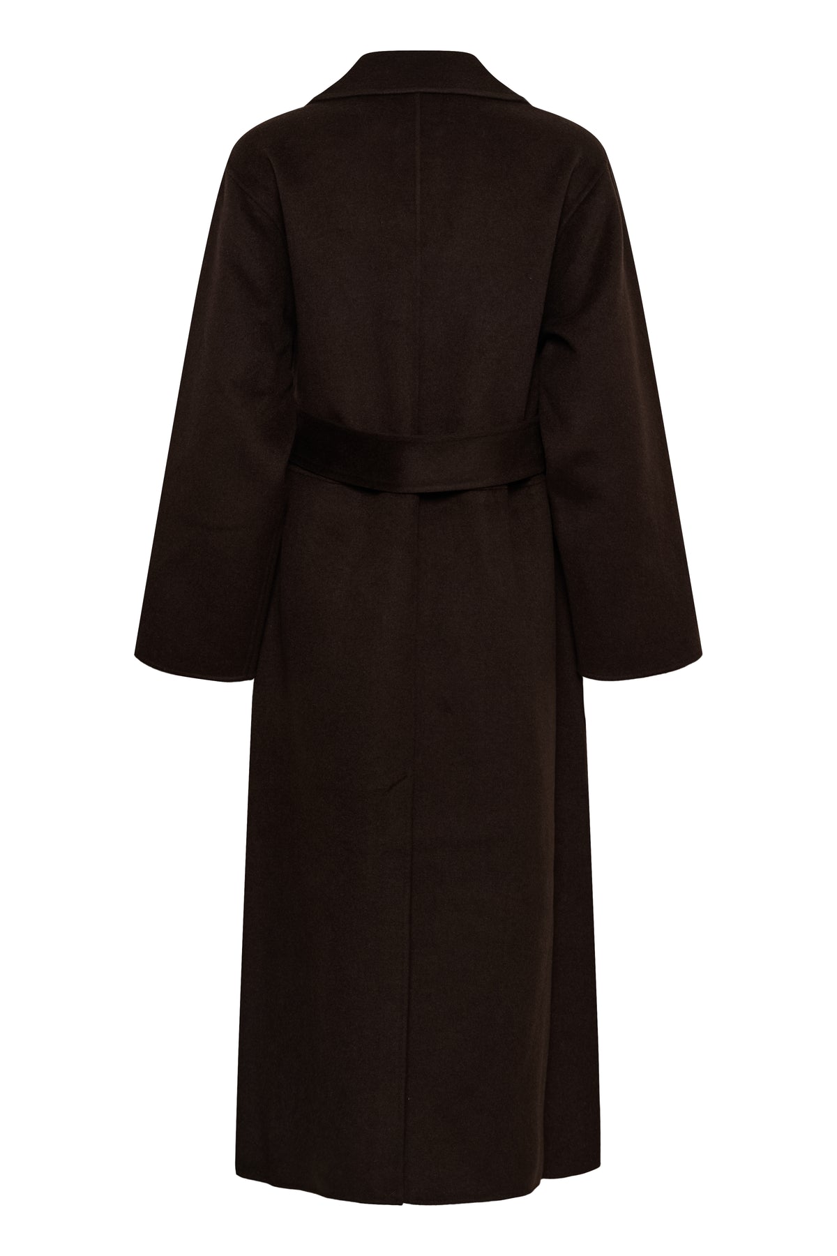 InWear naisten villakangastakki Zillaiw Long Coat, Chocolate Brown