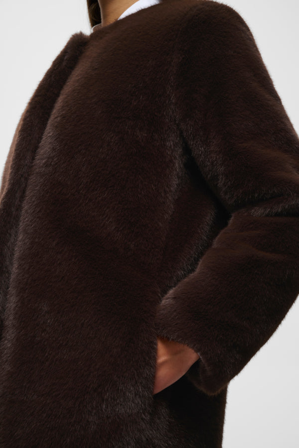 InWear naistentakki Zabelleiw Long Coat, Chocolate Brown