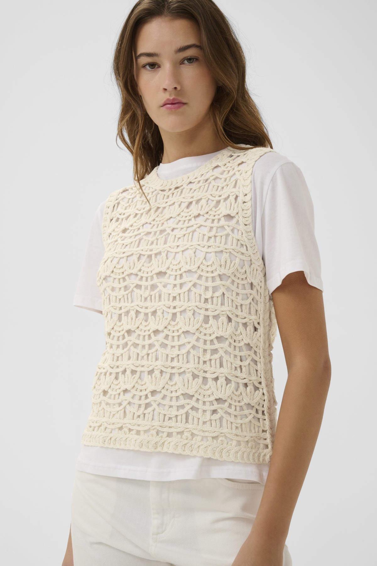 Inwear naisten toppi NETEIW Tank, luonnonvalkoinen