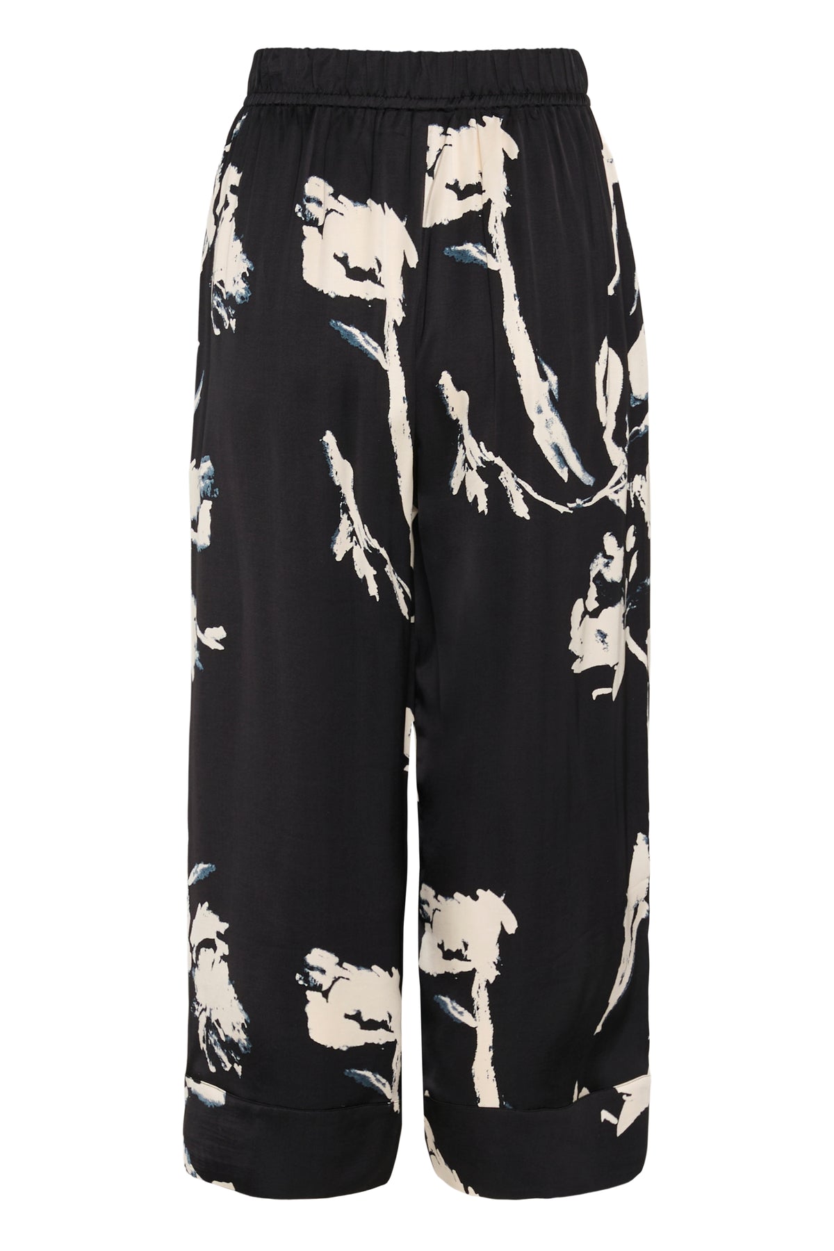 InWear naisten kangashousut MeadowIW, Black Painted Flower