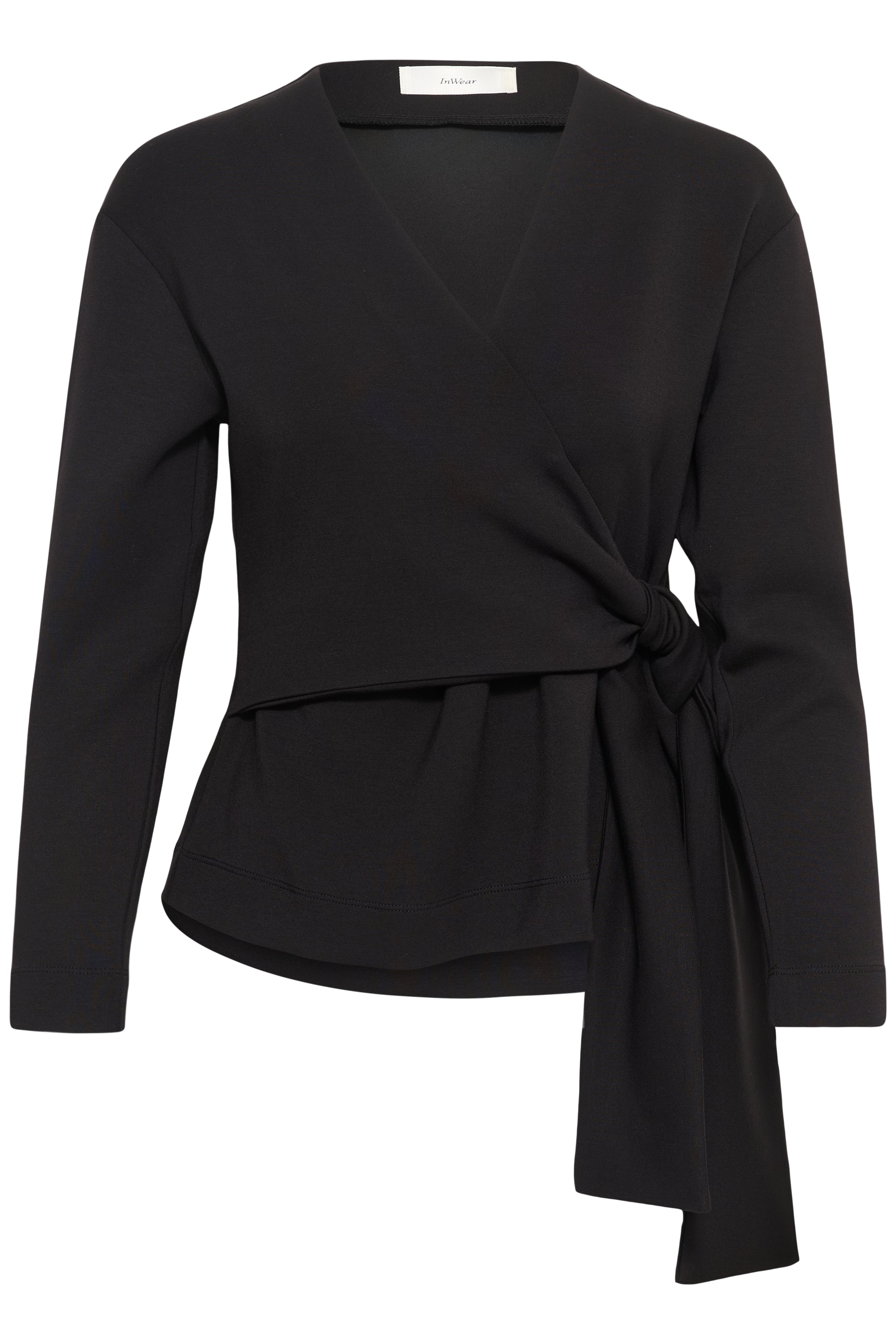 InWear naisten pusero AggieIW Vincent Knot Blouse, musta