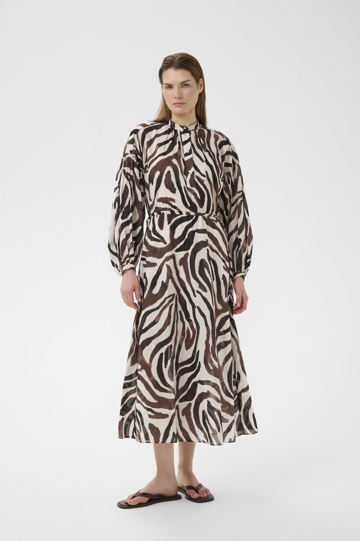 Inwear mekko RosalieIW Drawstring Dress, Haze Zebrah