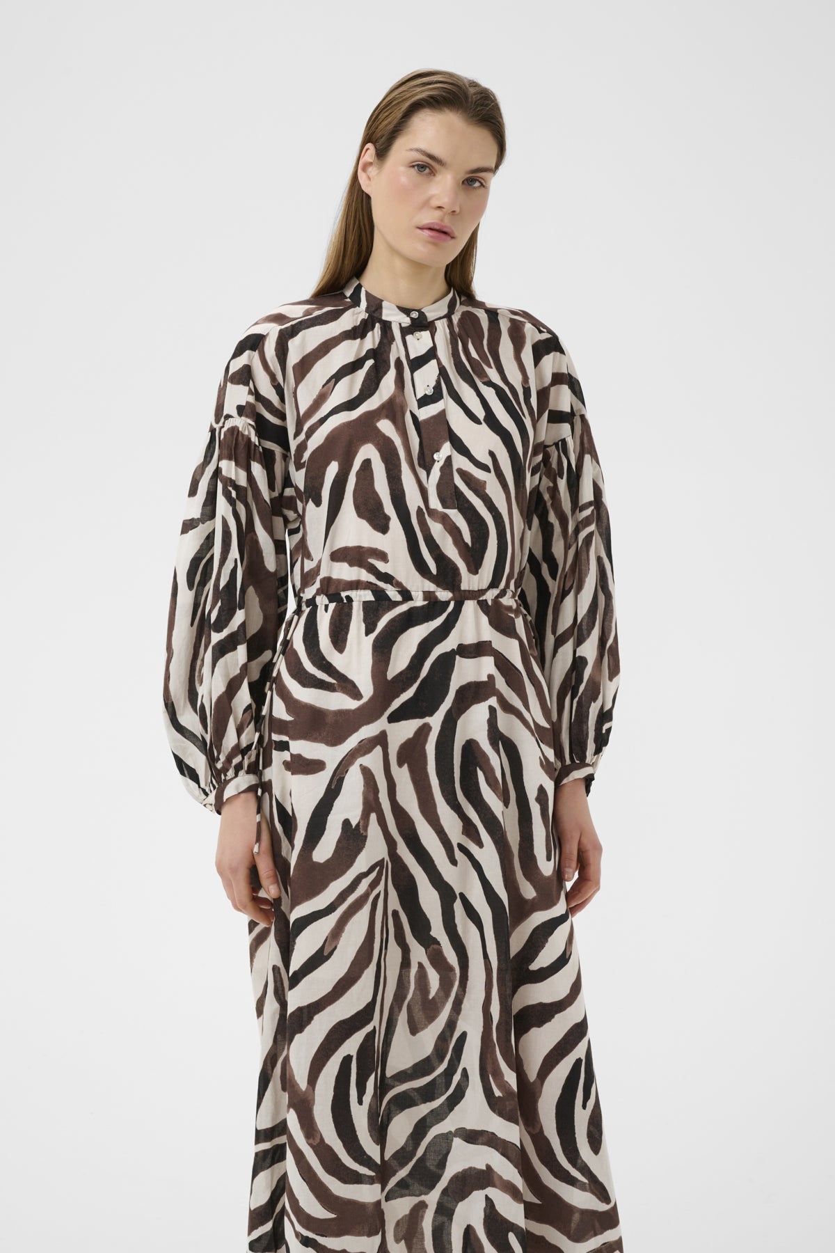 Inwear mekko RosalieIW Drawstring Dress, Haze Zebrah