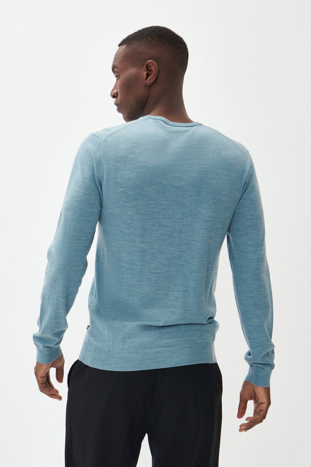 Matinique miesten neulepusero Margrate Merino Pullover, Oceanview Melange