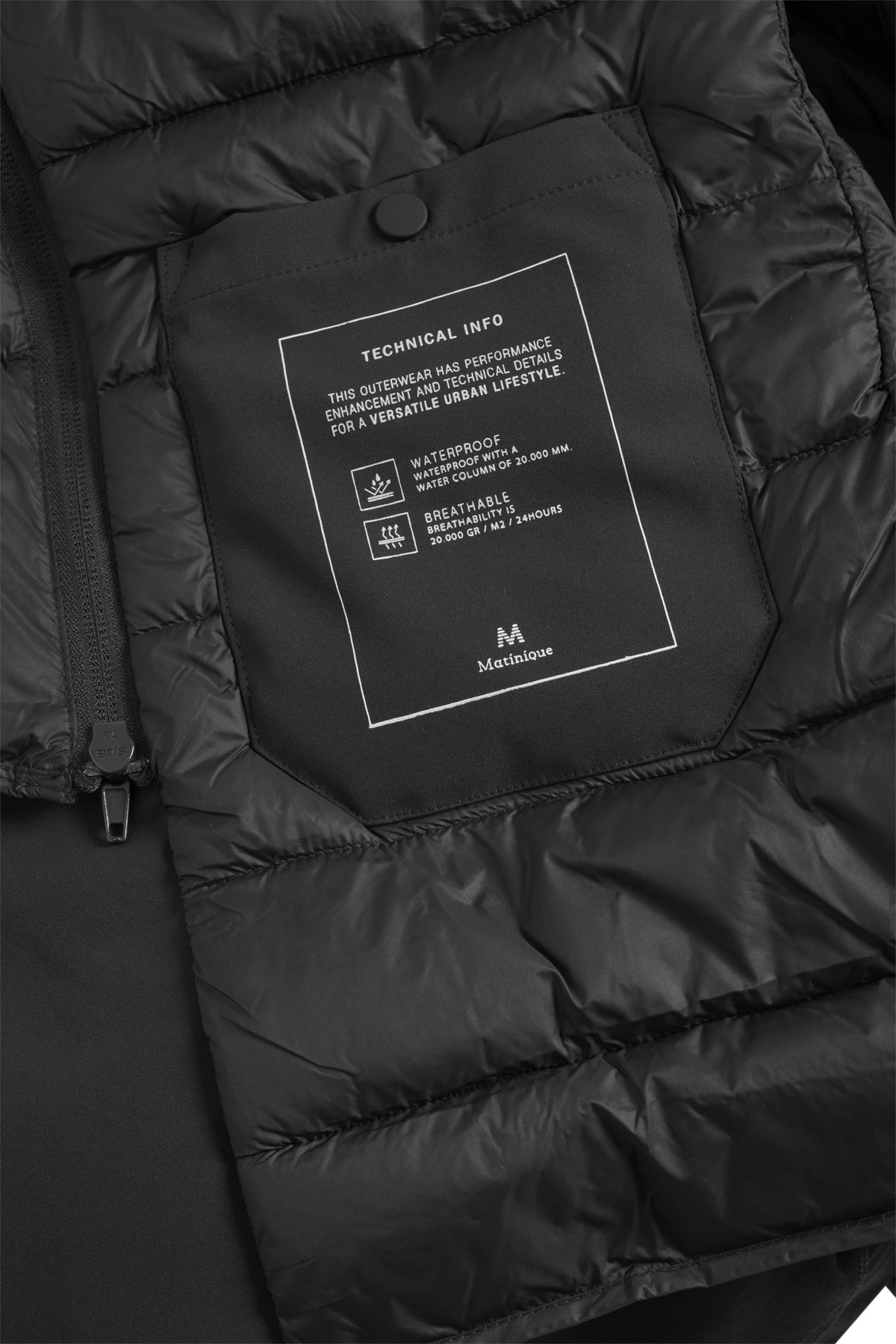 Matinique miesten takki Makrome Coat, musta