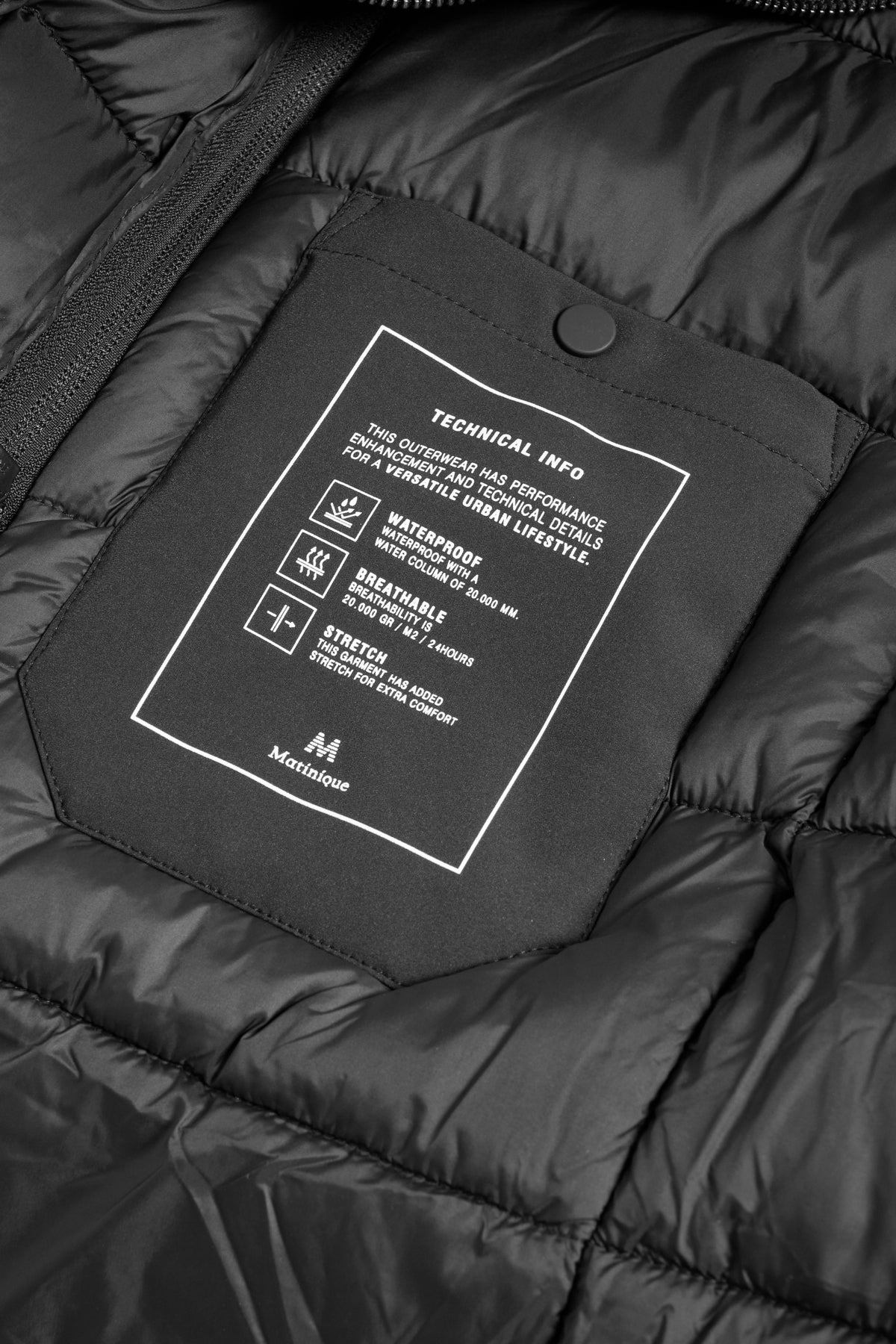 Matinique miesten takki Makrome Coat, musta