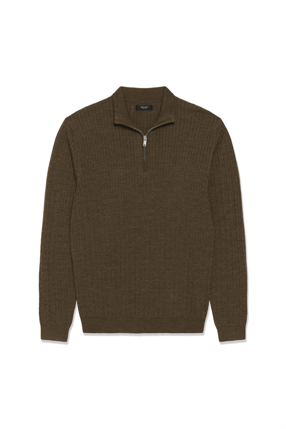 Matinique miesten neulepusero Mamason Merino Pullover, Sepia Melange