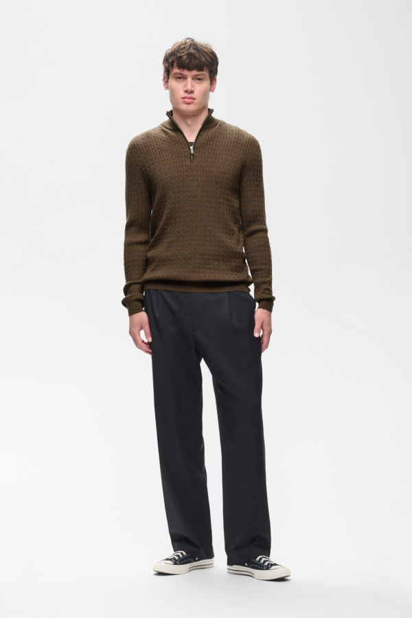 Matinique miesten neulepusero Mamason Merino Pullover, Sepia Melange