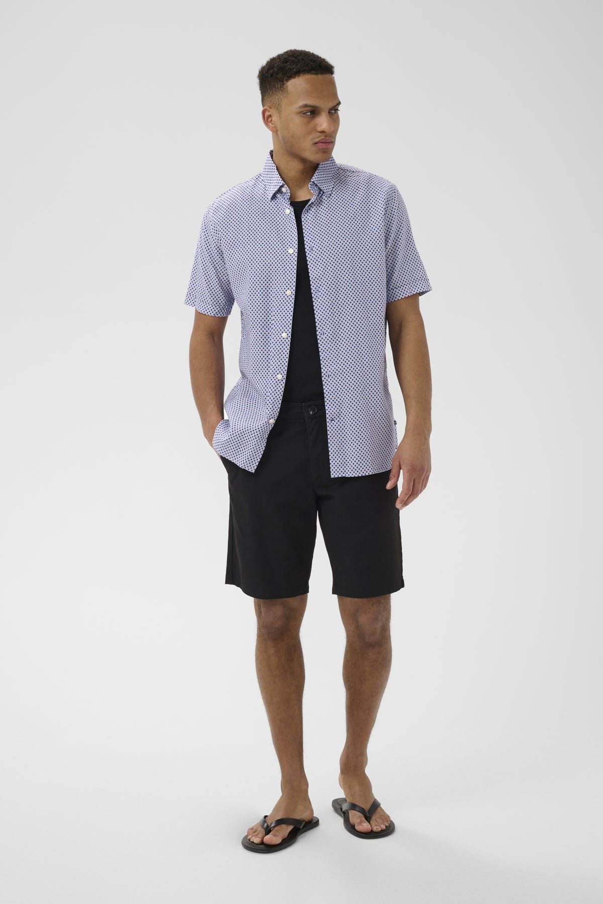 Matinique miesten Kauluspaita Matrostol Bu Ss Shirt, Dark Navy