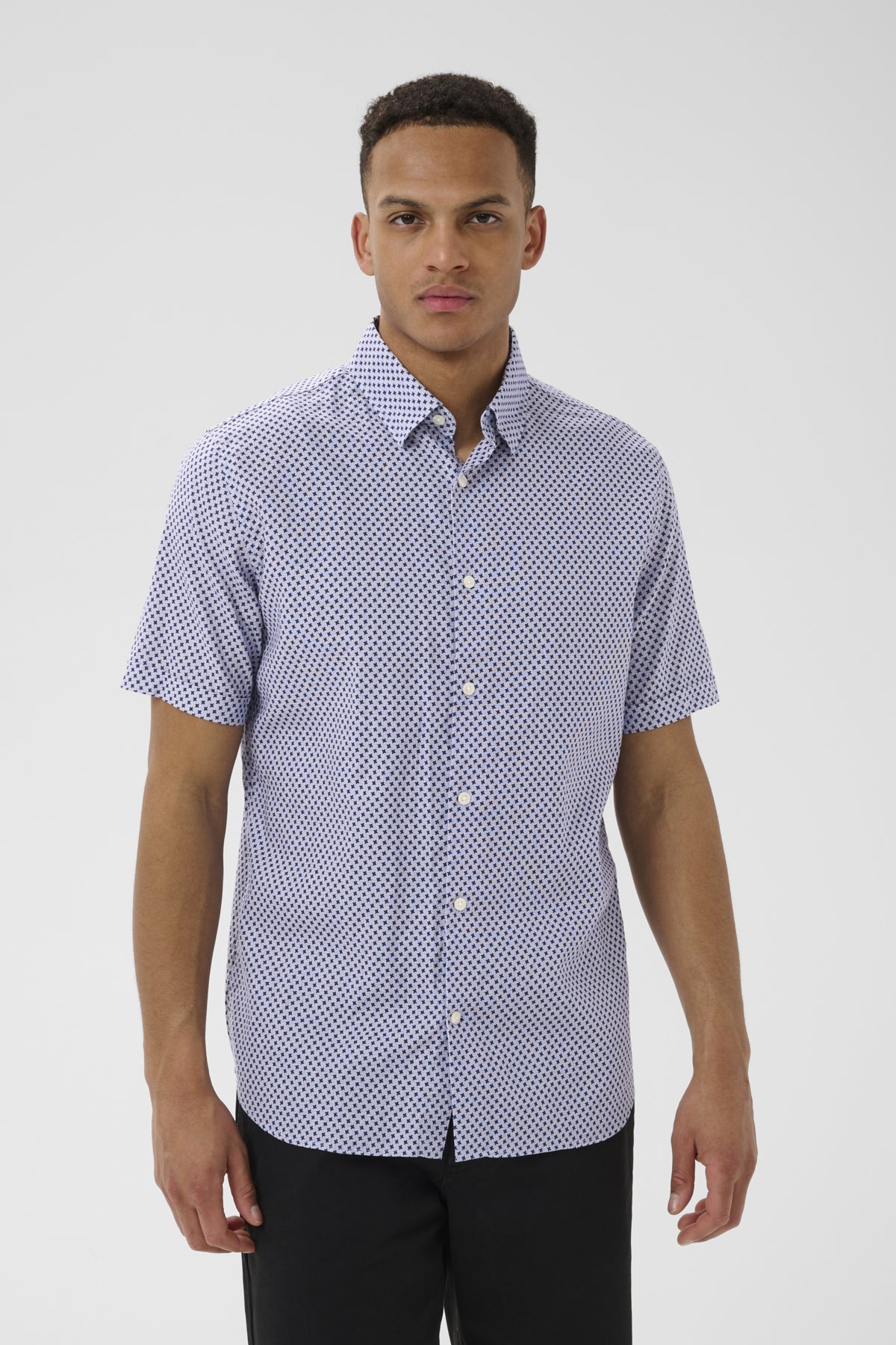 Matinique miesten Kauluspaita Matrostol Bu Ss Shirt, Dark Navy