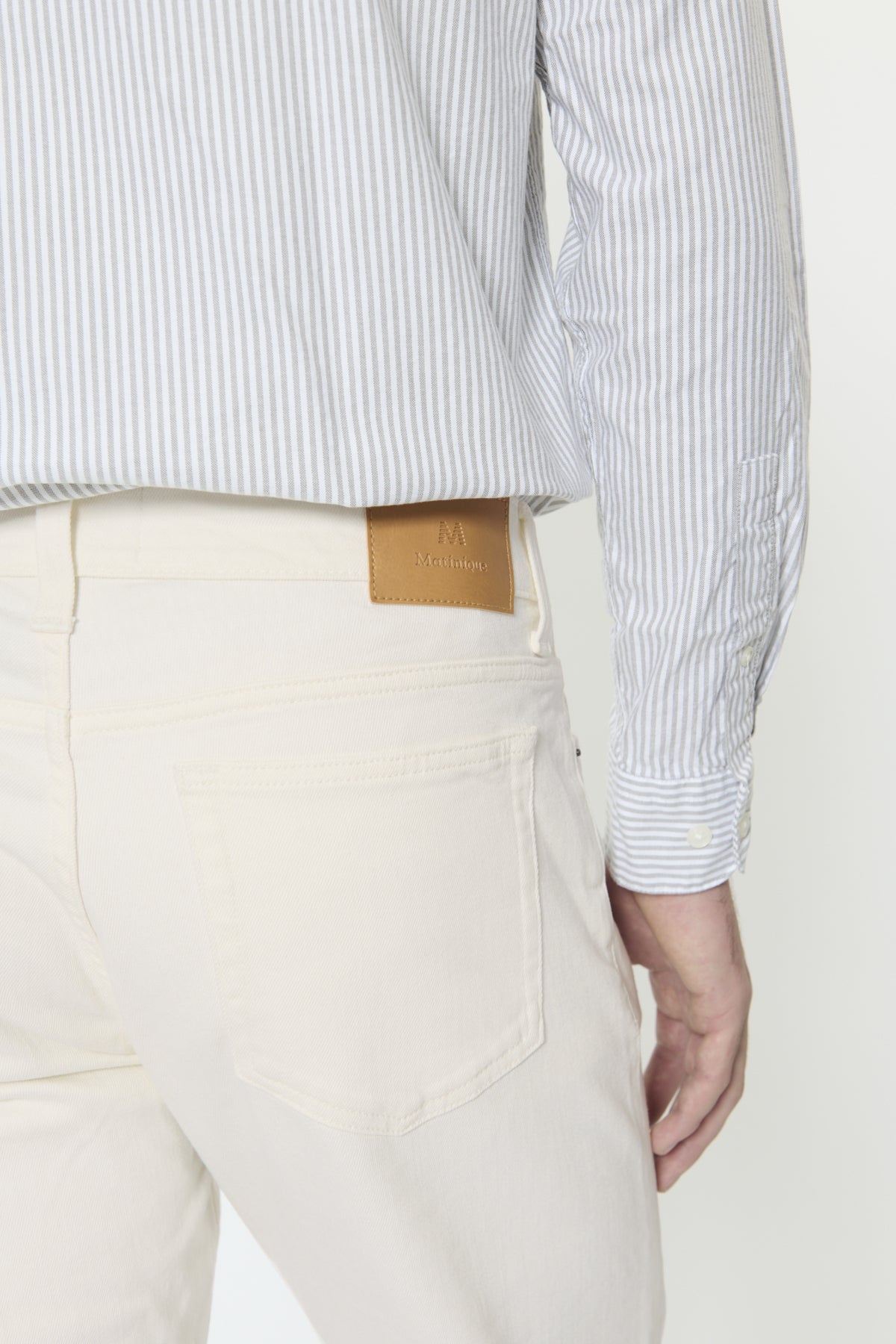 Matinique miesten farkut Mamike Jeans, Off White