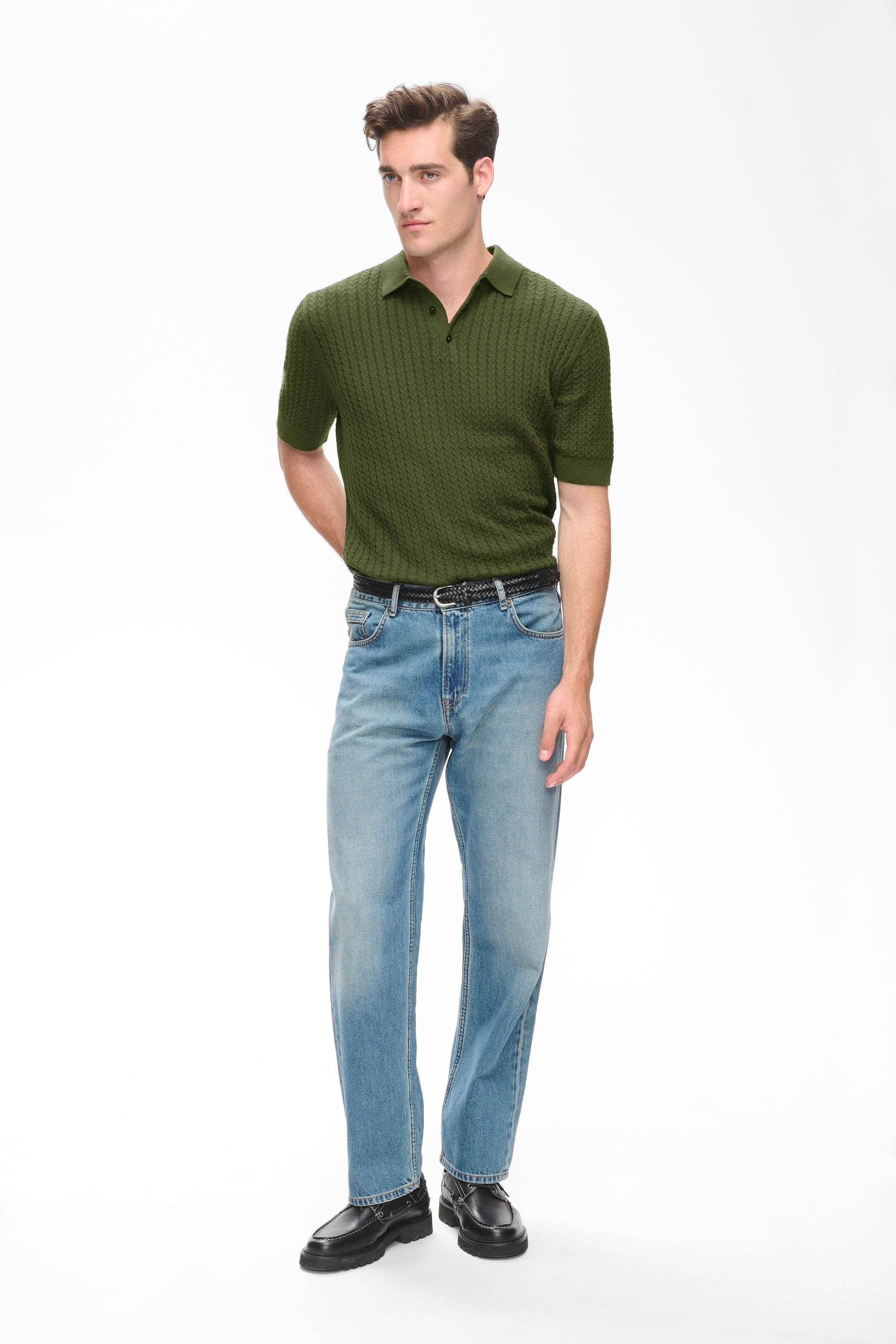 Matinique miesten pikeepaita Mapolo, Olive Night