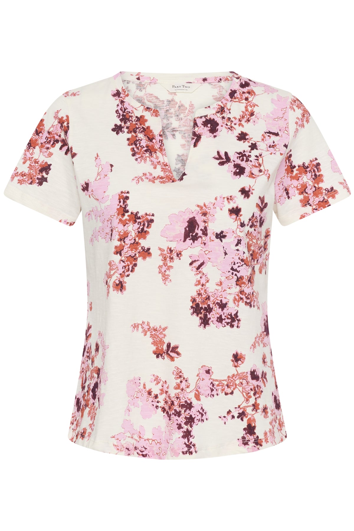 Part Two naisten t-paita Gesinas T-shirt, Pink Shadow Flower Print