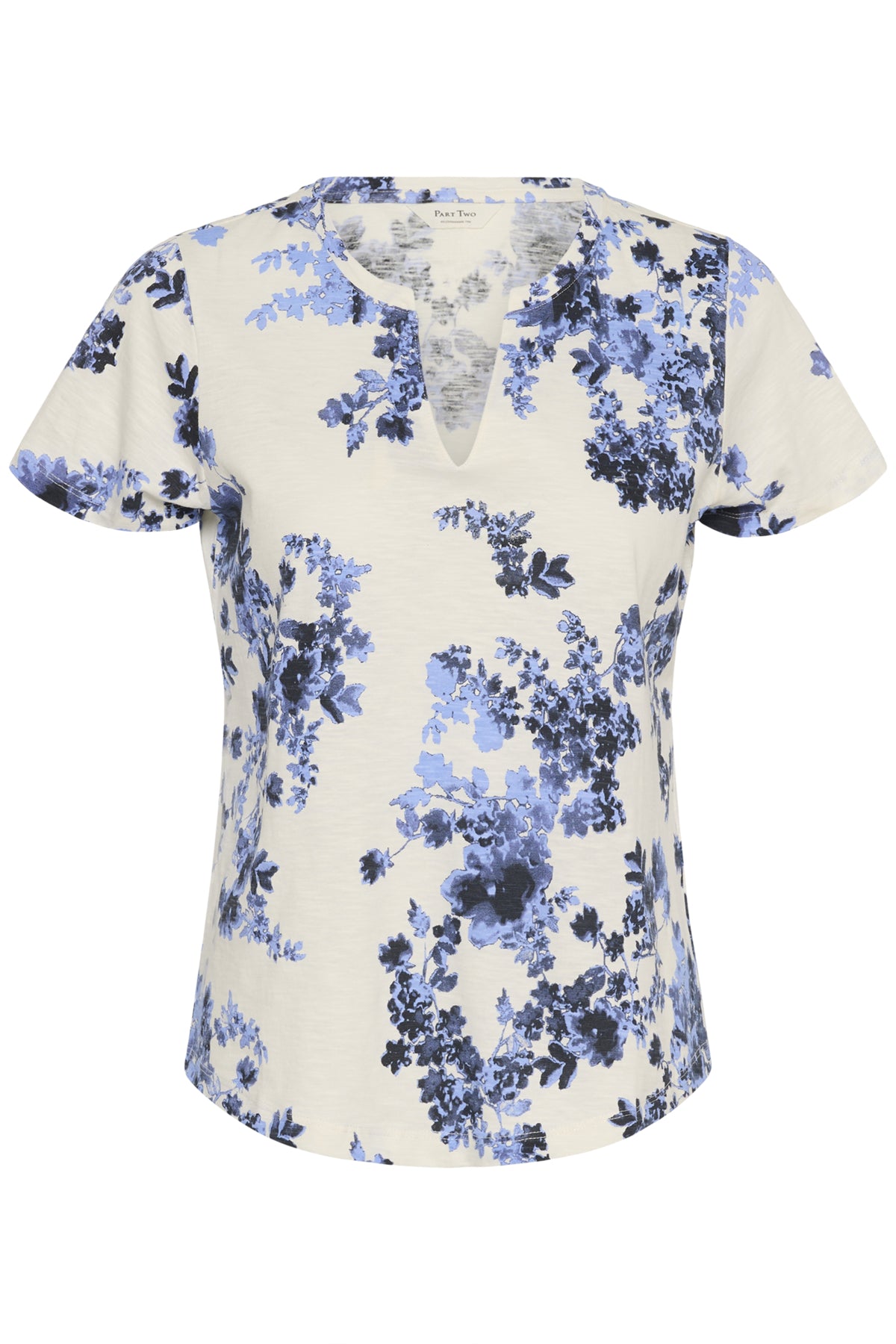 Part Two naisten t-paita Gesinas T-shirt, Blue Shadow Flower
