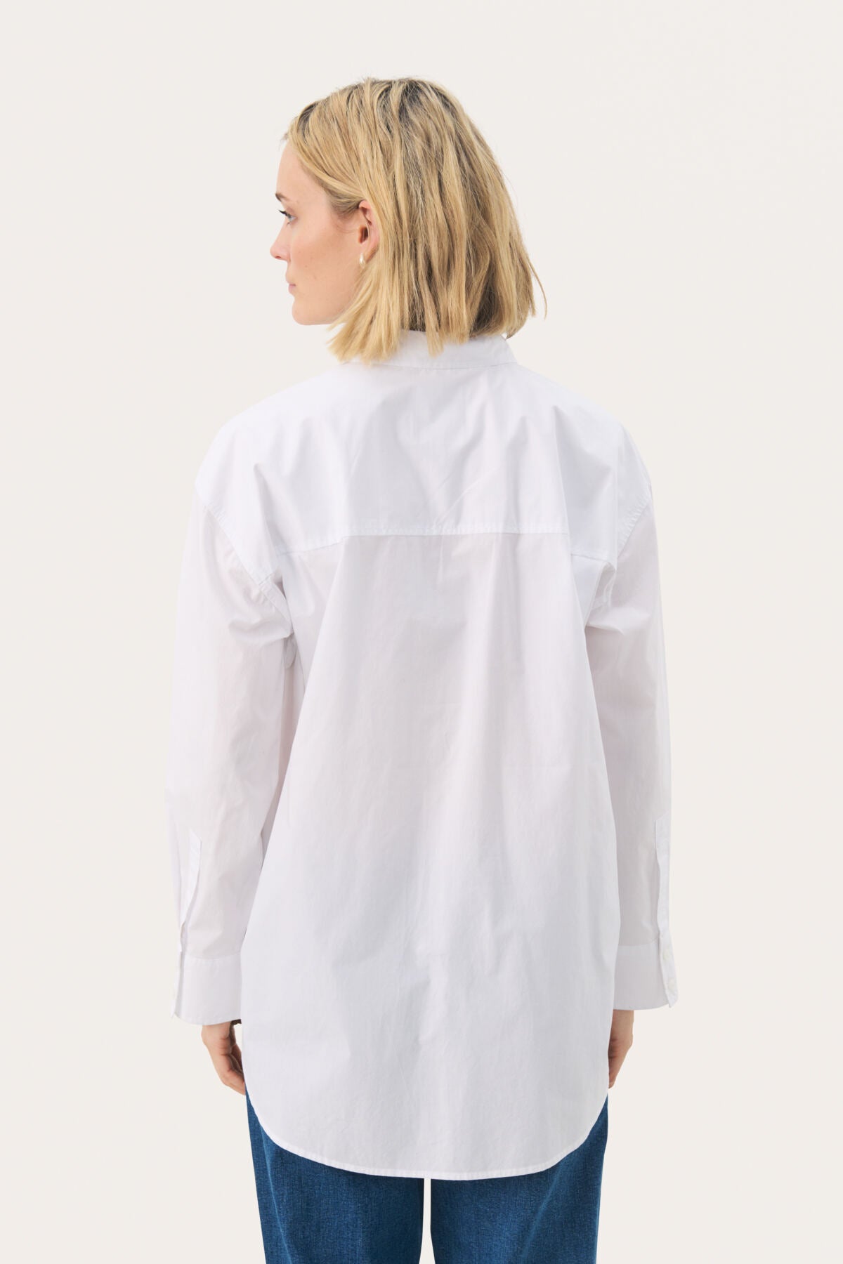 Part Two naisten paitapusero SavannaPW Shirt, valkoinen