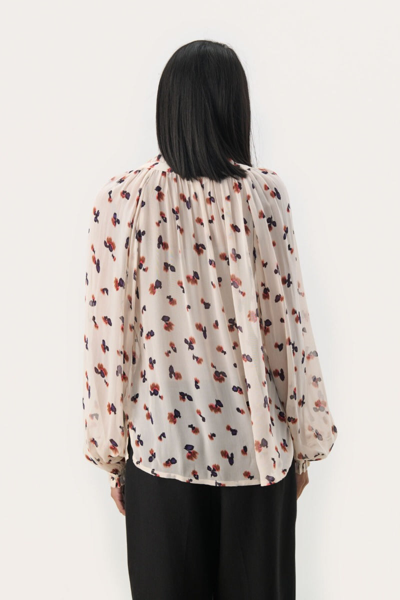 Part Two Naisten Pusero, KELSIAPW BL Multi Mini Blurred Flower