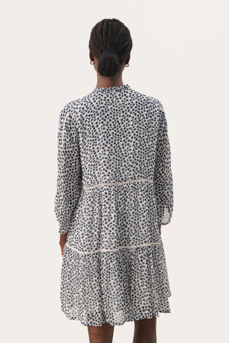 Part Two naisten mekko, NIBI DR Navy Mini Grid Flowe