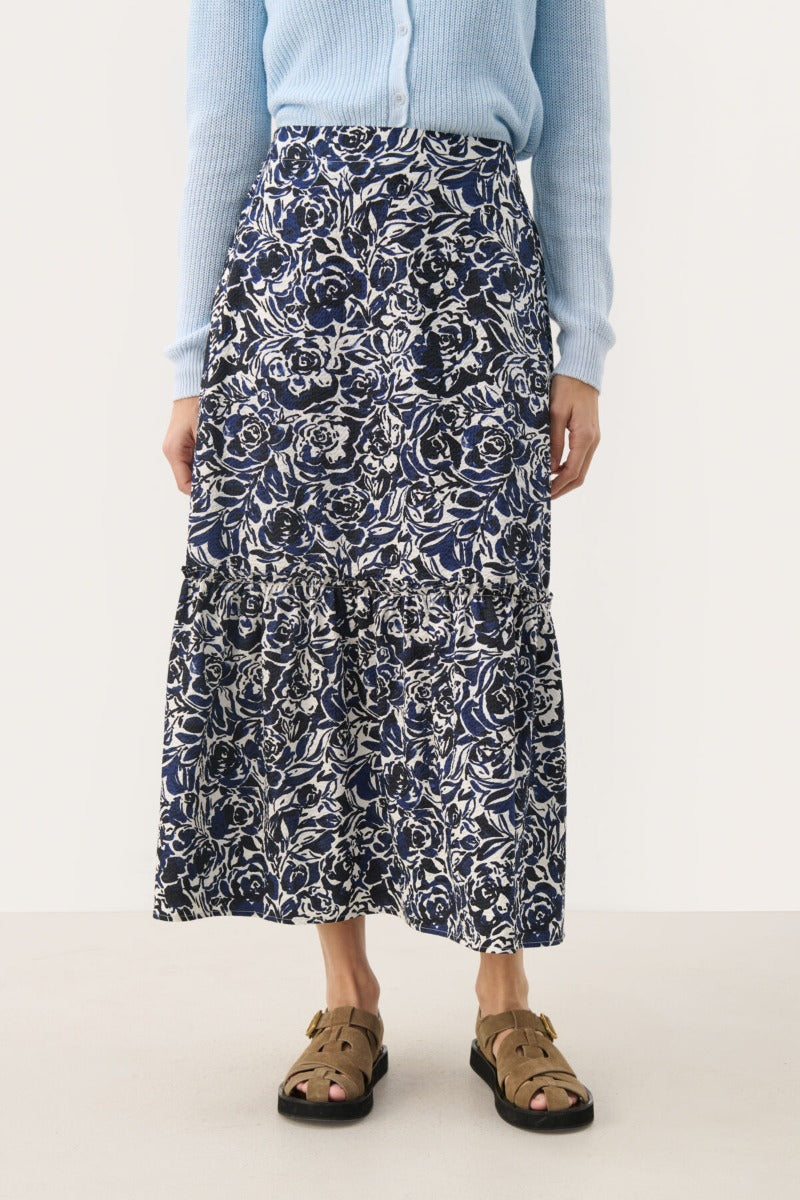 part-two-naisten-hame-nadeempw-sk-navy-rose-print-1