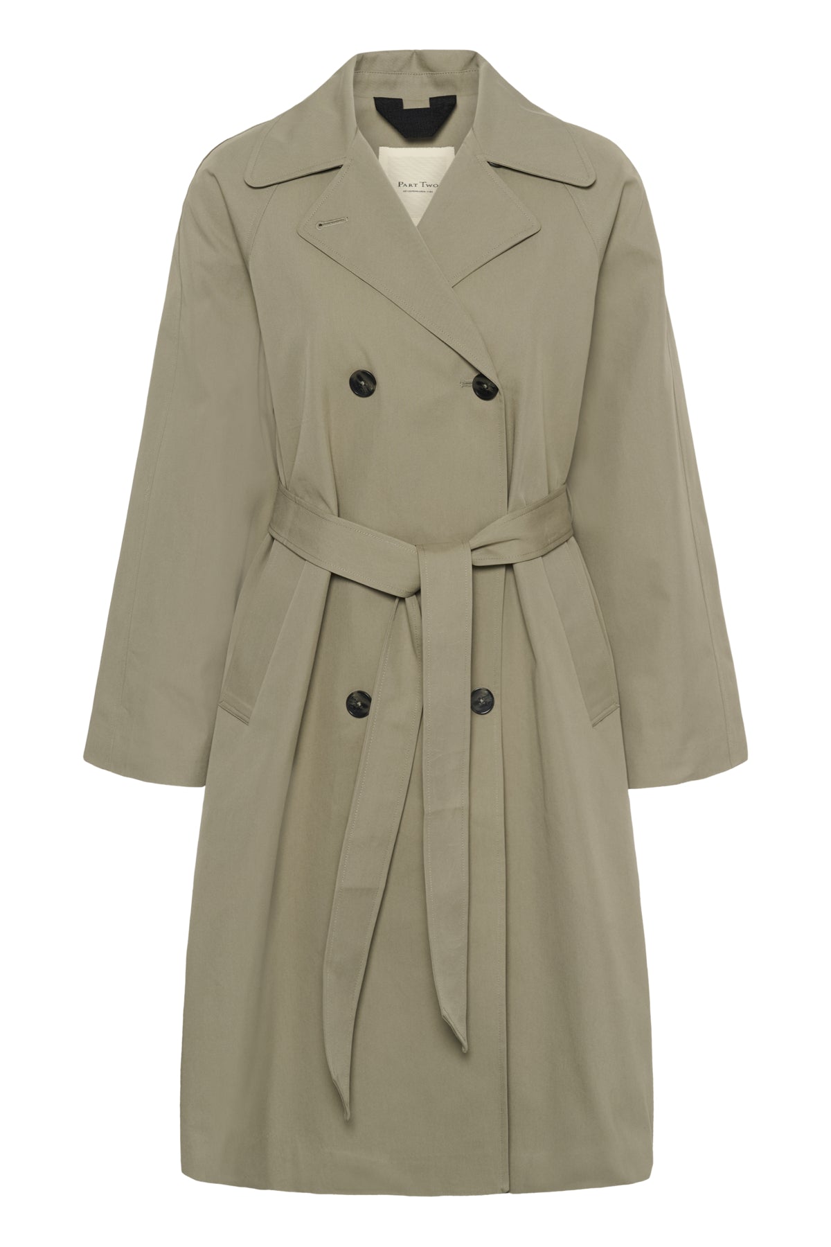 Part Two naisten trenssitakki AUBRIEPW OTW, oliivinvihreä