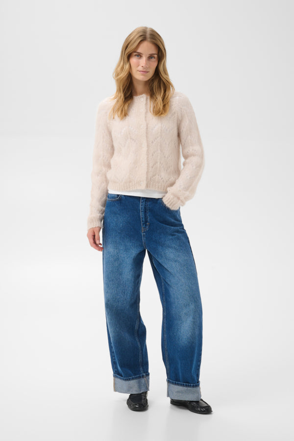 Part Two naisten neuletakki DinahPW Cardigan, Whitecap Gray