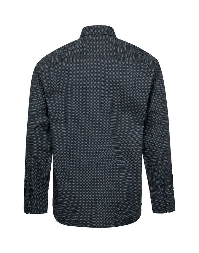 Gino marcello miesten kauluspaita K THOMAS REGENCY PAITA, sininen kuosi