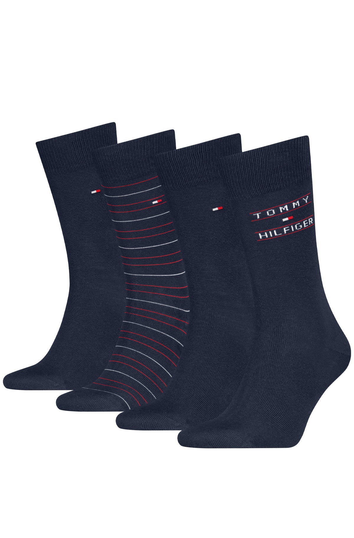 Tommy Hilfiger miesten sukat Giftbox Tommy Stripe, tummansininen
