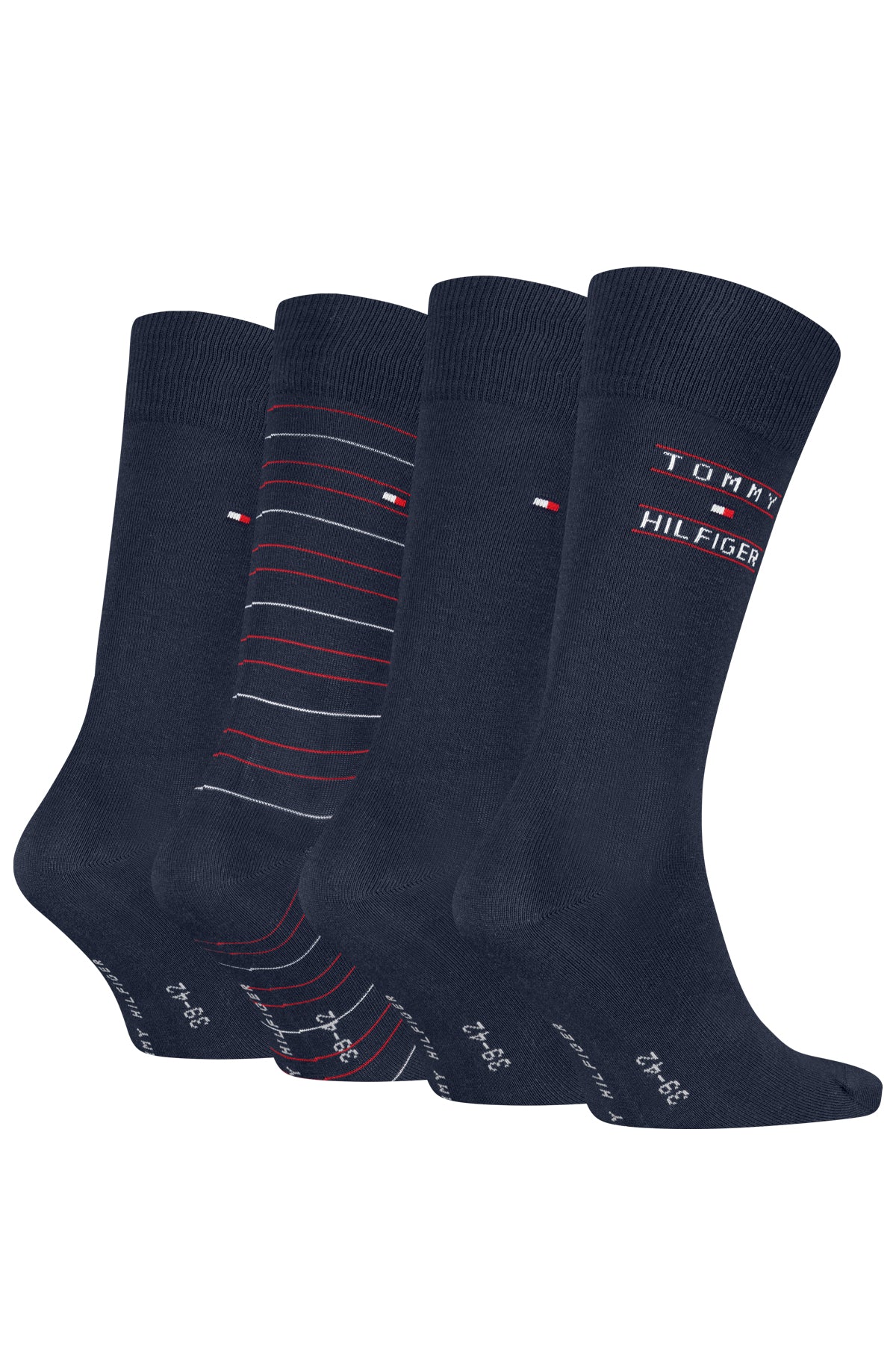 Tommy Hilfiger miesten sukat Giftbox Tommy Stripe, tummansininen