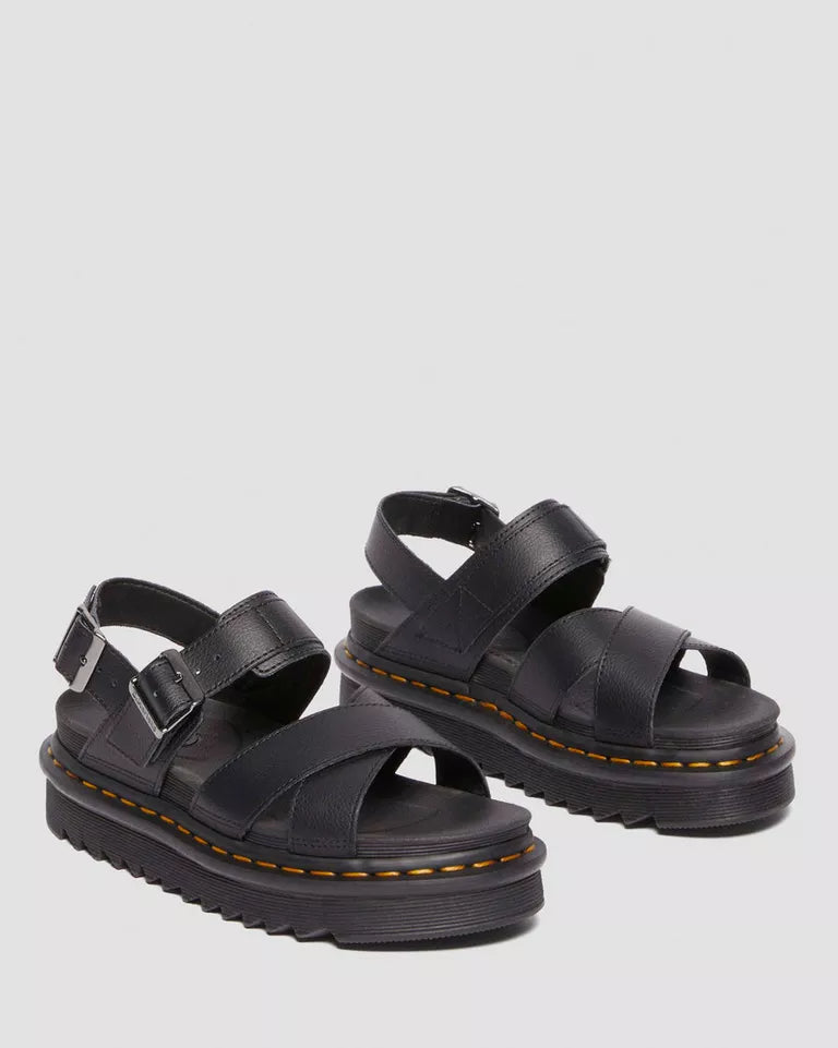 Dr. Martens naisten sandaalit Voss II Athena Leather Strap, Musta