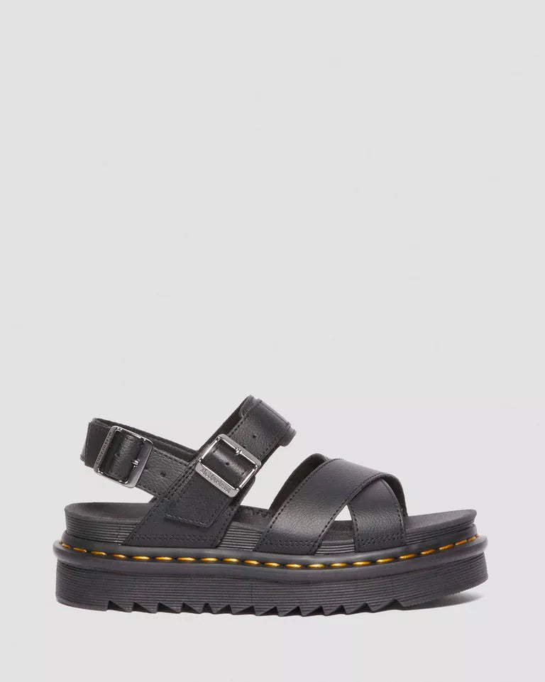 Dr. Martens naisten sandaalit Voss II Athena Leather Strap, Musta