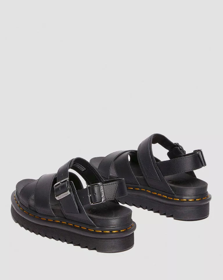 Dr. Martens naisten sandaalit Voss II Athena Leather Strap, Musta